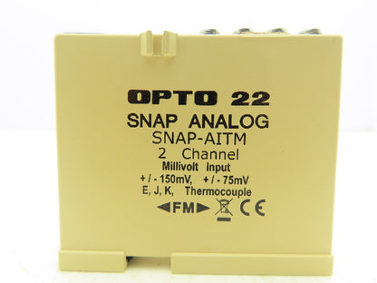OPTO 22 SNAP-AITM Analog Input Module 2 Channels -150mV to +150mV Thermocouple