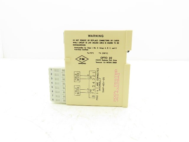 OPTO 22 SNAP-AOV-25 2 Channel Analog Voltage Output Module 0-10VDC SNAP I/O