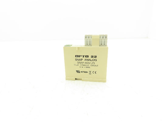 OPTO 22 SNAP-AOV-25 2 Channel Analog Voltage Output Module 0-10VDC SNAP I/O