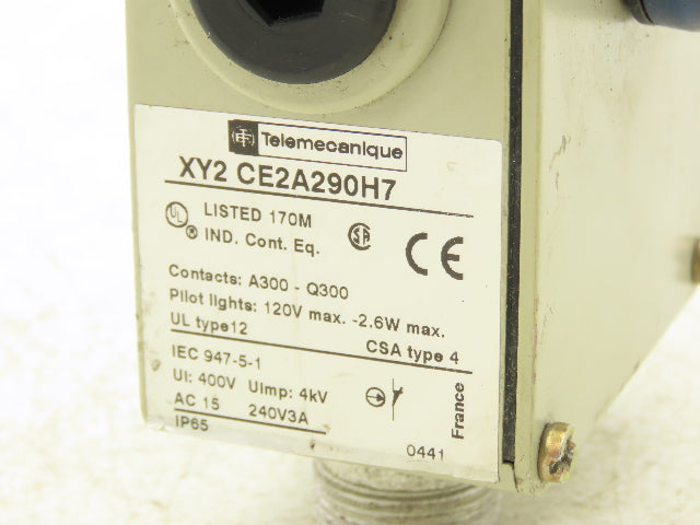 Telemecanique XY2 CE2A290H7 Cable Controlled Emergency Stop Switch Left Hand