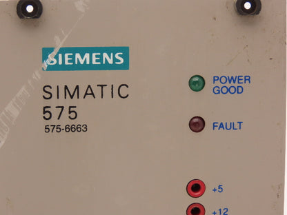 Siemens 575-6663 Simatic 575 Power Supply Module 110/220 VAC W/Fan 300W