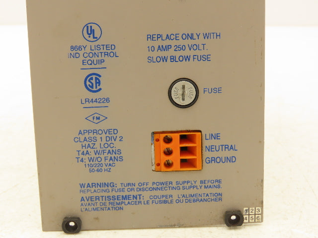 Siemens 575-6663 Simatic 575 Power Supply Module 110/220 VAC W/Fan 300W