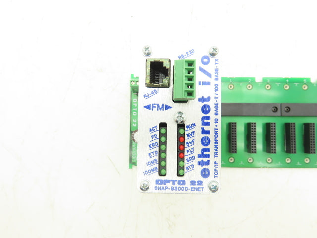 OPTO 22 SNAP-B3000-ENET SNAP Ethernet I/O Brain - Analog/Digital/Serial 8-Slot