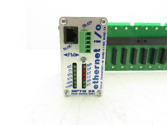 OPTO 22 SNAP-B3000-ENET SNAP Ethernet I/O Brain - Analog/Digital/Serial 8-Slot