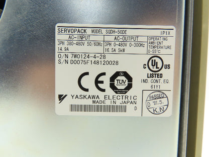 Yaskawa SGDH-50DE SERVOPACK Drive Controller Module 5kW 380-480V 3Ph