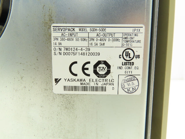 Yaskawa SGDH-50DE SERVOPACK 5kW Drive Controller Module 380-480V 3Ph