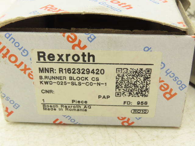 Rexroth R162329420 Linear Guide Bearing Ball Runner Block 48mm Width Size 25