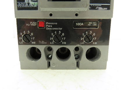 Siemens FXD63B100 SENTRON Series 100A Circuit Breaker 3-Pole 600V Molded Case