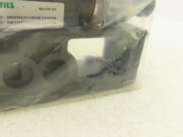 Numatics 082RED15O016W00 Pneumatic Air Regulator Valve w/Manifold Base & Gasket