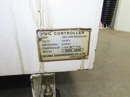 Okuma OEO-OKM-MA400H-A1 Oil Controller Chiller Unit 1.1kw Compressor 20g Tank