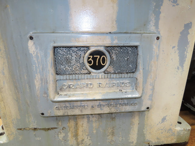 Grand Rapids 370 Hydraulic Surface Grinder Bad Power Cross Feed 12x24" 7.5Hp 3Ph