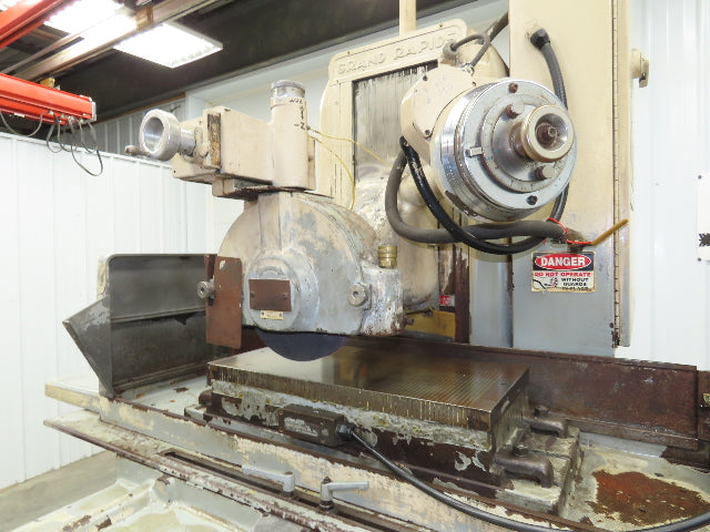 Grand Rapids 370 Hydraulic Surface Grinder Bad Power Cross Feed 12x24" 7.5Hp 3Ph