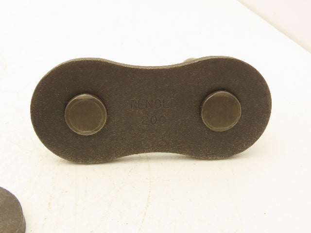 Renold 200A1S11I Roller Chain Connecting & Offset Links 2-1/2" Pitch Lot of 3