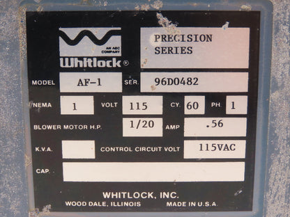 Whitlock AF-1 AEC Volumetric Additive Feeder Precision Series 115 VAC 1Ph 60Hz