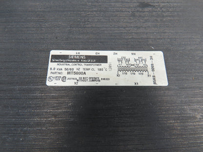 Siemens Power Transformer 5kVa Hi 240/480/230/460/220/440V Low 120/115/110V
