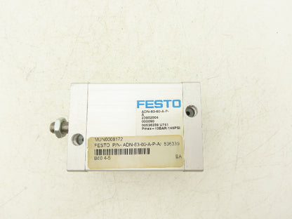 Festo Festo ADN-63-60-A-P-A Compact Pneumatic Air Cylinder 63mm x 60mm Stroke
