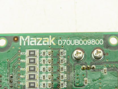 Mazak D70UB009800 Printed Circuit Board Remote Input Output PCB YMYP7-P0053A