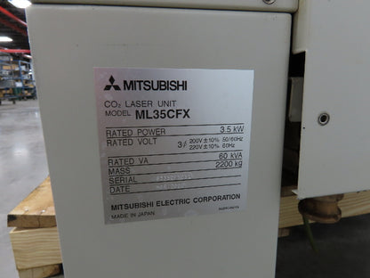 Mitsubishi ML35CFX CNC Laser Processing Power Supply Control Unit CO2 60KVA