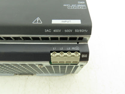 Siemens 6EP1437-3BA00 SITOP Modular Power Supply 24VDC 40A Out 480V 3Ph In