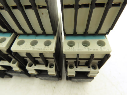 Siemens 3RT1026-1BB40 Motor Starter Contactor 25A 20Hp 575V 3P 24VDC Lot of 5