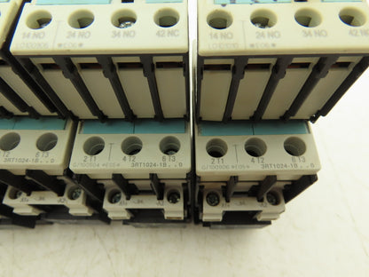 Siemens 3RT1024-1BB40 Motor Starter Contactor 12A 10Hp 575V 3P 24VDC Lot of 6
