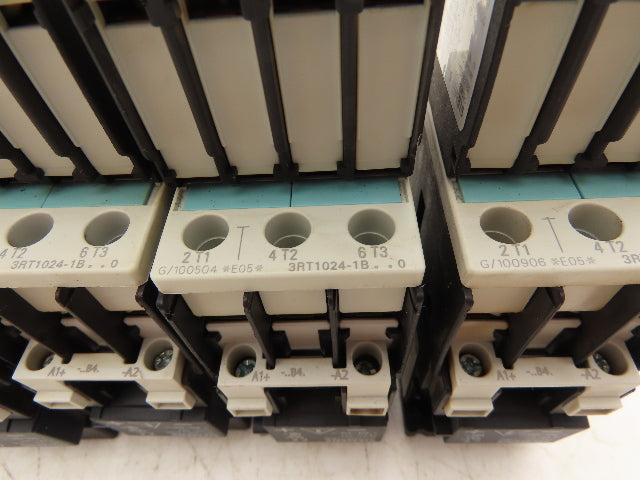Siemens 3RT1024-1BB40 Motor Starter Contactor 12A 10Hp 575V 3P 24VDC Lot of 6