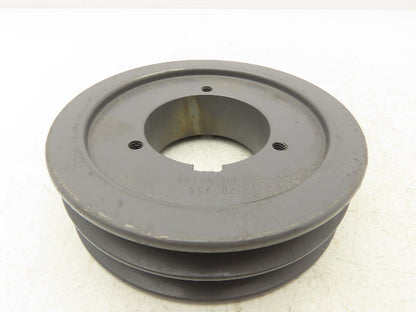 Browning 2B5V58 2 Groove Belt Pulley Belt Section A,B,5V 6" OD Bushing Required