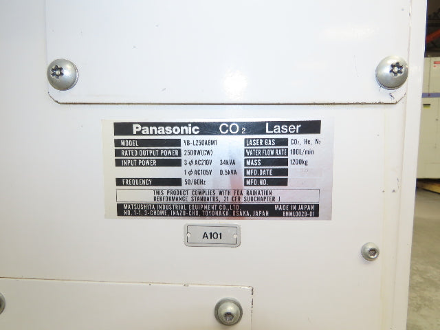 Panasonic YB-L250A8M1 CNC Laser Processing Power Supply Control Unit CO2 34kva