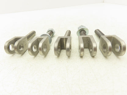 1/2" Clevis Stainless Steel 1/2"-13 x 2-1/2" Length Threaded Male Rod Lot of 5
