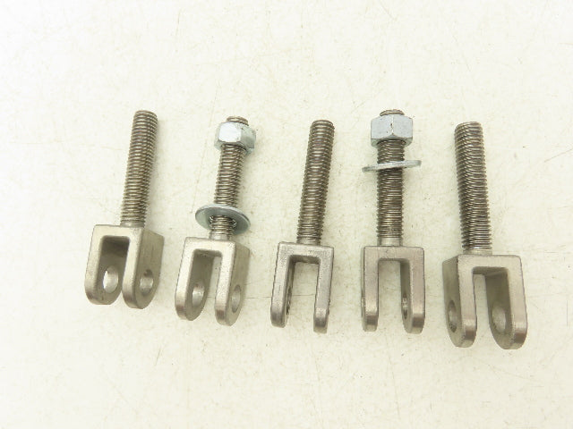 1/2" Clevis Stainless Steel 1/2"-13 x 2-1/2" Length Threaded Male Rod Lot of 5