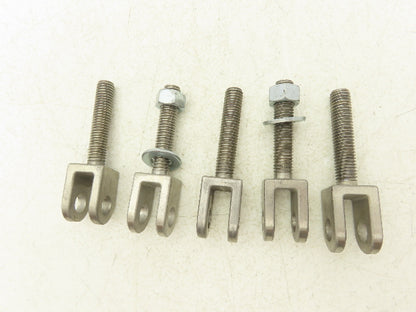1/2" Clevis Stainless Steel 1/2"-13 x 2-1/2" Length Threaded Male Rod Lot of 5