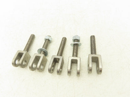1/2" Clevis Stainless Steel 1/2"-13 x 2-1/2" Length Threaded Male Rod Lot of 5