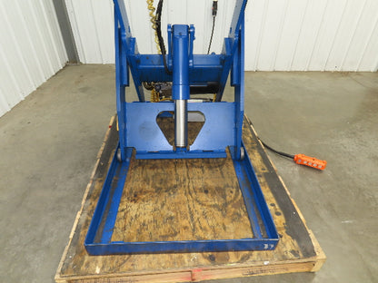 Vestil Hydraulic Lift End Tilt Table 2000lb 48"x48" Top 38° Tilt 36" Travel 460v