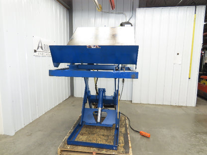 Vestil Hydraulic Lift End Tilt Table 2000lb 48"x48" Top 38° Tilt 36" Travel 460v