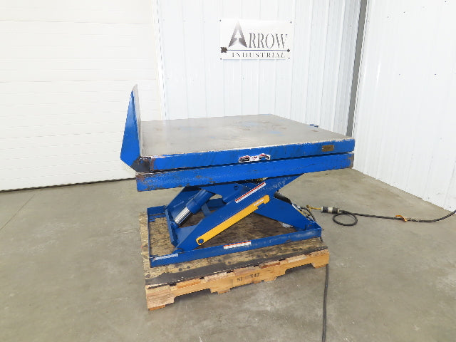 Vestil Hydraulic Lift End Tilt Table 2000lb 48"x48" Top 38° Tilt 36" Travel 460v
