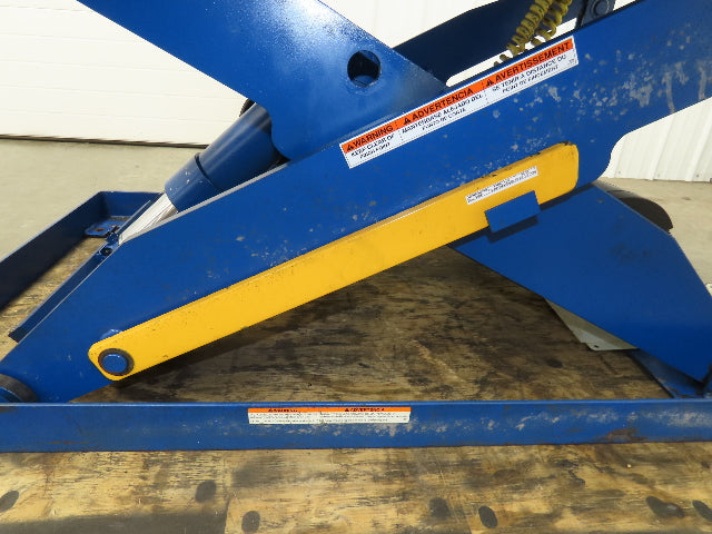 Vestil Hydraulic Lift End Tilt Table 2000lb 48"x48" Top 38° Tilt 36" Travel 460v