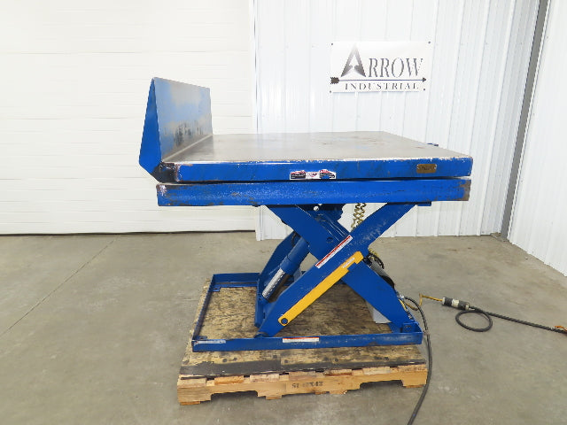 Vestil Hydraulic Lift End Tilt Table 2000lb 48"x48" Top 38° Tilt 36" Travel 460v