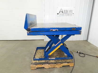 Vestil Hydraulic Lift End Tilt Table 2000lb 48"x48" Top 38° Tilt 36" Travel 460v