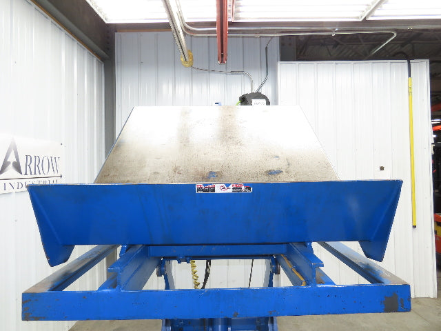 Vestil Hydraulic Lift End Tilt Table 2000lb 48"x48" Top 38° Tilt 36" Travel 460v