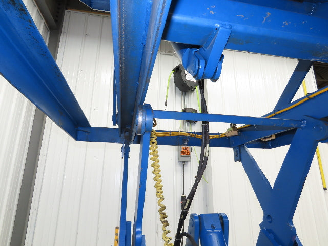 Vestil Hydraulic Lift End Tilt Table 2000lb 48"x48" Top 38° Tilt 36" Travel 460v