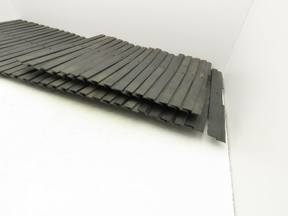 Ryson 500 Series 20" Spiral Conveyor Belt Slats Non-Friction  Lot of 49