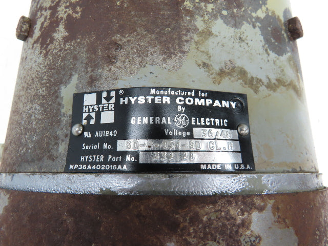 General Electric 339128 Traction Drive Motor 36/48V Off Hyster E30XL
