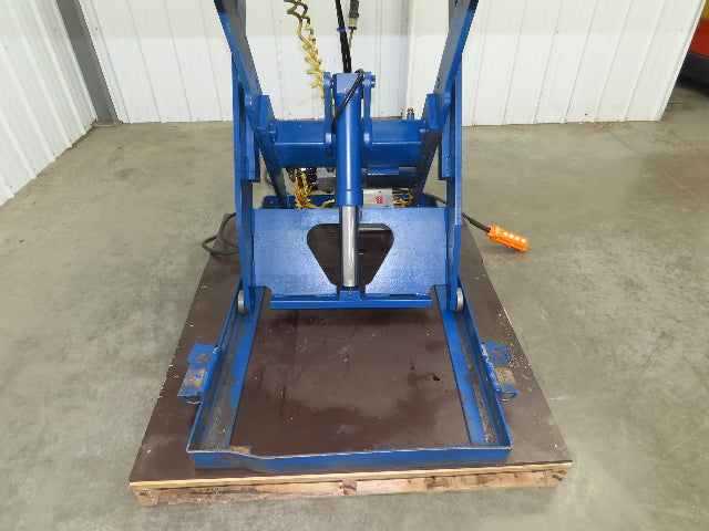 Vestil Hydraulic Lift Table End Tilt 1000lb 48"x48" Top 45° Tilt 36" Travel 460v