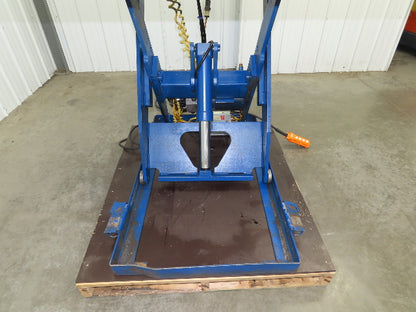 Vestil Hydraulic Lift Table End Tilt 1000lb 48"x48" Top 45° Tilt 36" Travel 460v