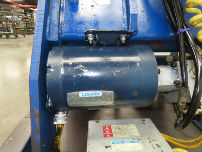 Vestil Hydraulic Lift Table End Tilt 1000lb 48"x48" Top 45° Tilt 36" Travel 460v