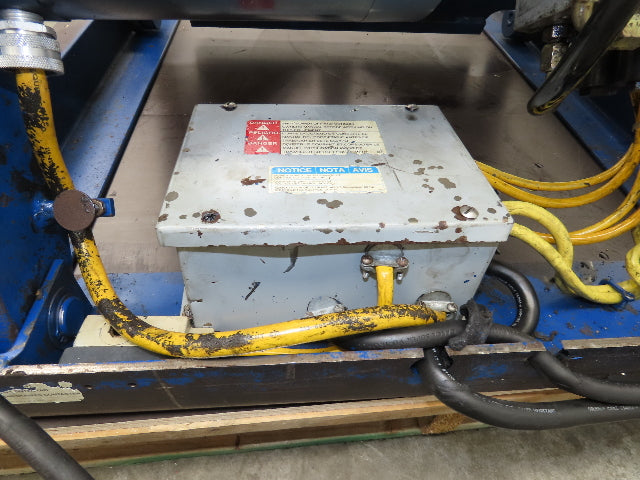 Vestil Hydraulic Lift Table End Tilt 1000lb 48"x48" Top 45° Tilt 36" Travel 460v