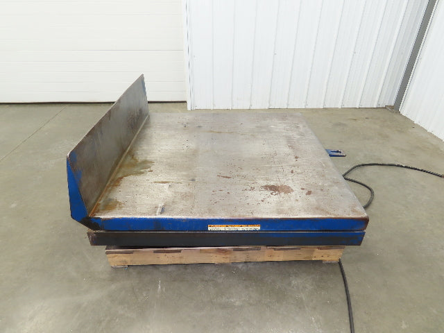 Vestil Hydraulic Lift Table End Tilt 1000lb 48"x48" Top 45° Tilt 36" Travel 460v