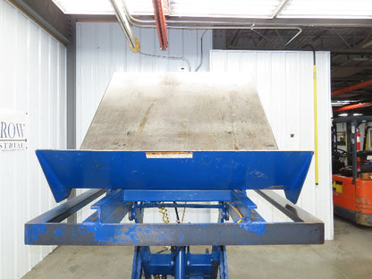Vestil Hydraulic Lift Table End Tilt 1000lb 48"x48" Top 45° Tilt 36" Travel 460v