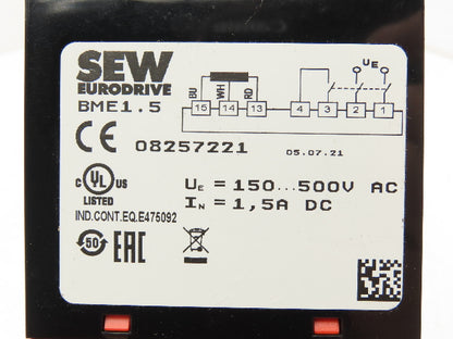 SEW Eurodrive OG 73 S SN1024 Rotary Sine Encoder/Resolver W/Brake Rectifier