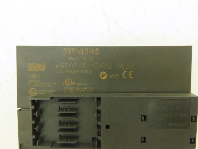 Siemens 6ES7 151-1BA02-0AB0 ET200S SIMATIC DP IM151-1 Interface Module Lot of 2